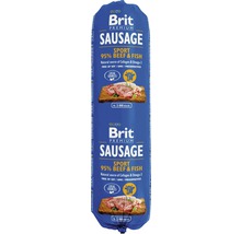 Brit Premium Sausage Sport 95 % Beef & Fish 800 g-thumb-0