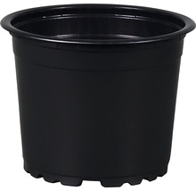 Černý plastový květináč