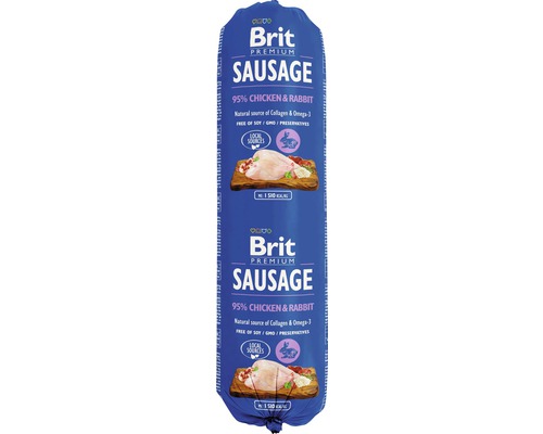 Brit Premium Sausage Chicken & Rabbit 800 g-0