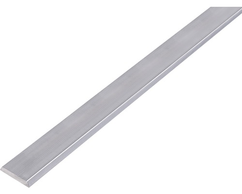 Krycí profil se zaoblenou hranou hliník přírodní 25x4 mm, 1 m Plochý kovový materiál