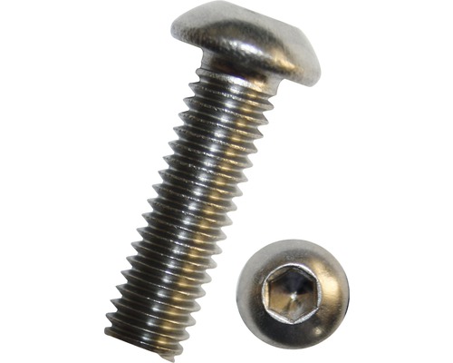 Šroub s půlkulatou hlavou ISO 7380-1 M5x8 mm, nerez A2, 100 kusů Šroub s půlkulatou hlavou ISO 7380-1 M5x8 mm, nerez A2, 100 kusů