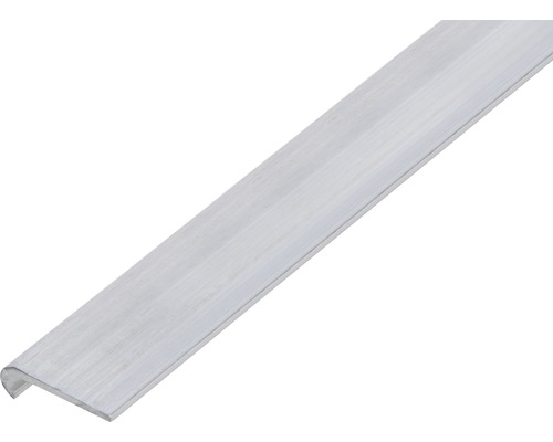 Alu profil ukončovací oblý, přírodní 20x6x1,3mm, 1m Hliníkový profil pro hrany schodů