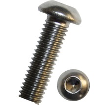 Šroub s půlkulatou hlavou ISO 7380-1 M6x10 mm, nerez A2, 100 kusů