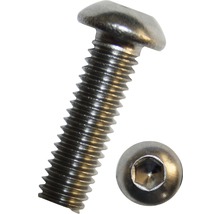 Nerezový šroub s vnitřním šestihranem a čočkovou hlavou