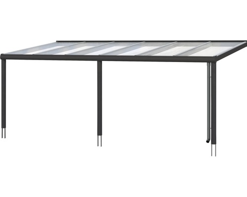 Volně stojící terasová střecha z hliníku s transparentní střechou