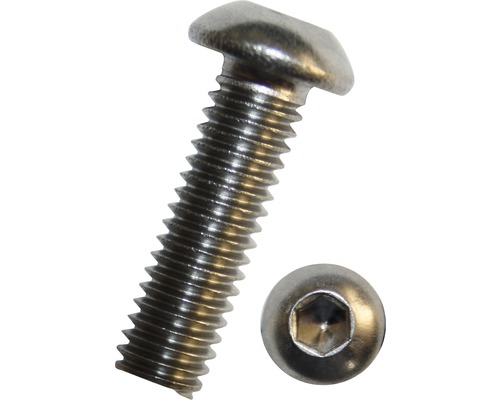 Šroub s půlkulatou hlavou ISO 7380-1 M6x8 mm, nerez A2, 100 kusů Šroub s půlkulatou hlavou ISO 7380-1 M6x8 mm, nerez A2, 100 kusů