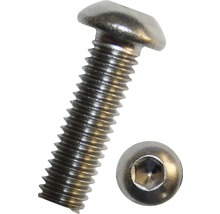 Šroub s půlkulatou hlavou ISO 7380-1 M5x25 mm, nerez A2, 100 kusů
