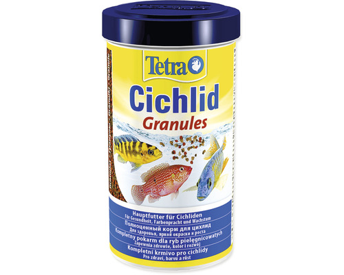 Kompletní krmivo pro cichlidy TETRA Cichlid granulát 500 ml Tetra Cichlid granulované krmivo pro okrasné ryby