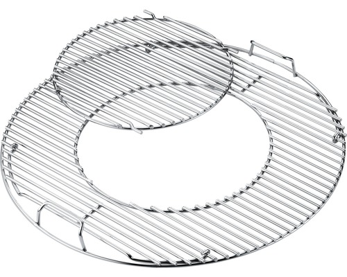 Dva kulaté grilovací rošty z kovu