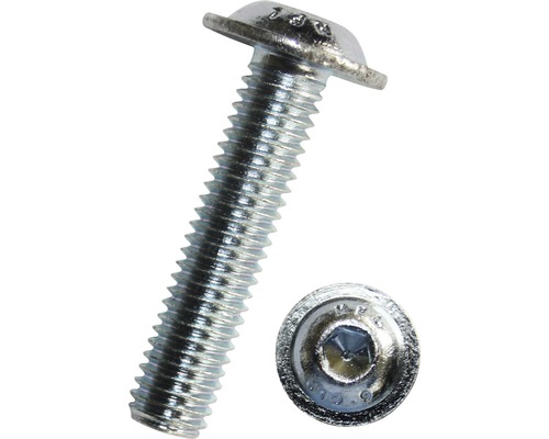 Šroub s půlkulatou hlavou ISO 7380-2 M6x8 mm nerez A2, 100 kusů Šroub s půlkulatou hlavou ISO 7380-2 M6x8 mm nerez A2, 100 kusů