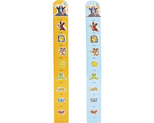 Dětský metr dřevěný Dva výškoměry s motivy zvířat od 70 do 150 centimetrů