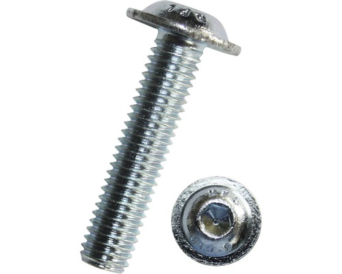 Šroub s půlkulatou hlavou ISO 7380-2 M6x10 mm nerez A2, 100 kusů Šroub s půlkulatou hlavou ISO 7380-2 M6x10 mm nerez A2, 100 kusů