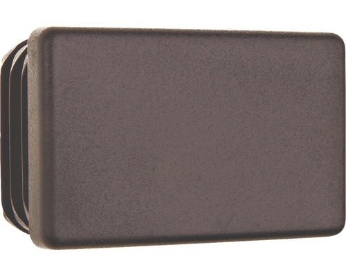 Zátka obdélniková 50x30 mm černá, balení 20 ks Obdélníkový trubkový uzávěr