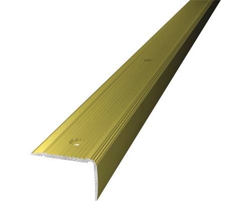 ALU schodový profil NOVA zlatý 1m 30x20mm šroubovací (předvrtaný)