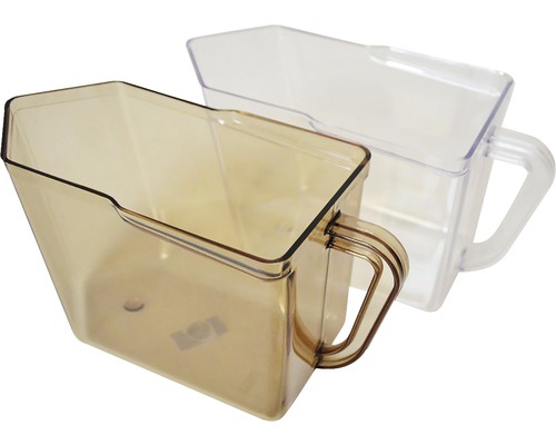 Dvě plastové odměrky s rukojetí