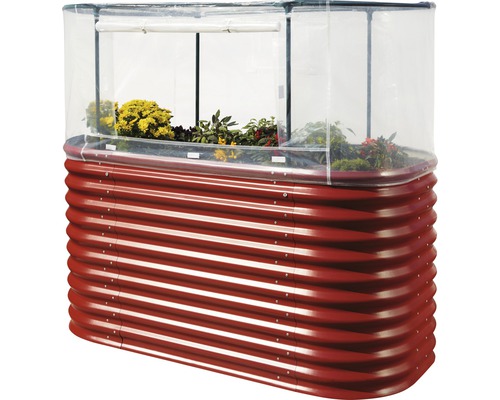 Vyvýšený záhon s nástavcem pařeniště a osázením