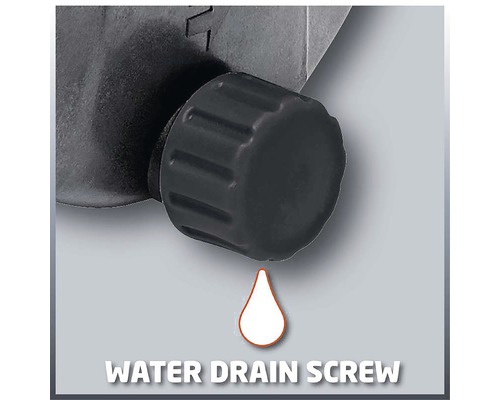 Detail šroubu pro vypouštění vody