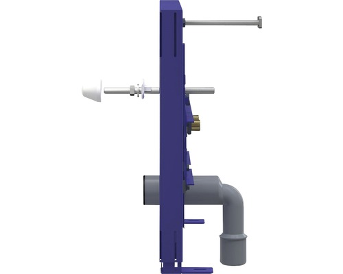 Předstěnový instalační prvek pro závěsné WC s odpadním kolenem