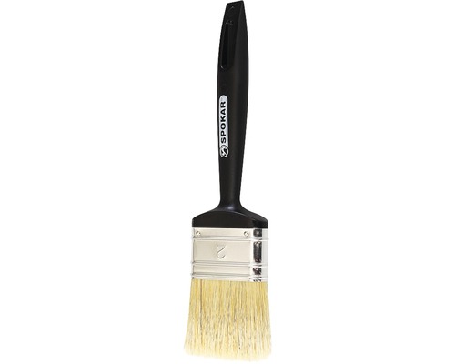 Štětec plochý Spokar 81265 - 4" ERGO Plochý štětec se štětinami a černou rukojetí