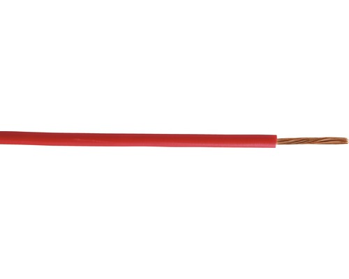 Kabel H07V-K (CYA) 4 červený, metrážové zboží