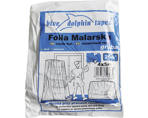 Zakrývací fólie Hasoft SILNÁ 4 x 5 m, 21µm