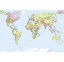 Fototapeta vliesová XXL4-038 World Map 4-dílná 368x248 cm-thumb-0