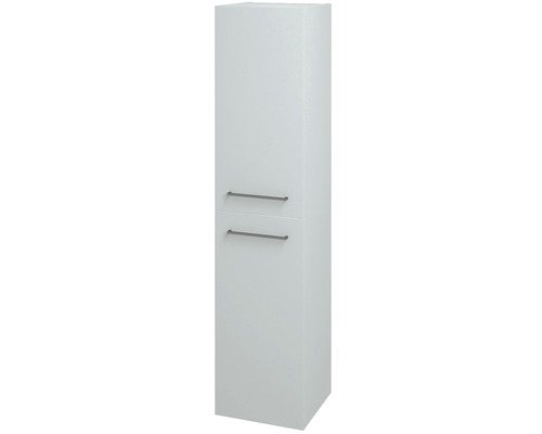 Vysoká skříňka se dvěma dvířky a úchyty do koupelny