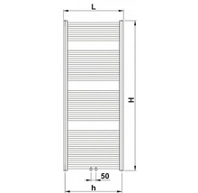 Koupelnový radiátor Korado Koralux Linear Classic - M 1500x600 mm 750 W