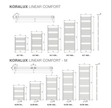 Koupelnový radiátor Korado Koralux Linear Comfort 1220x450 mm 504 W-thumb-2