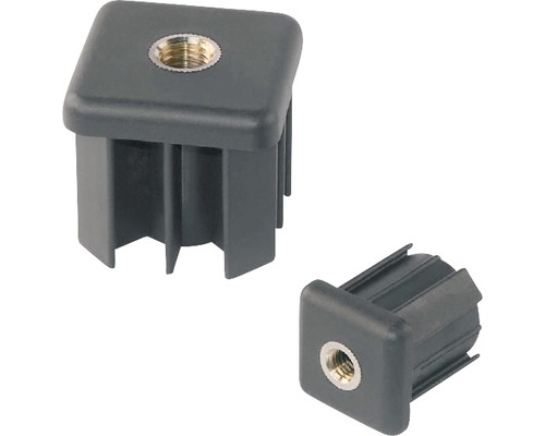 Nastavovací zátka 10x30x30 mm plast černá 20 kusů