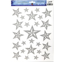 Okno samolepky s motivy hvězd pro vánoční dekorace