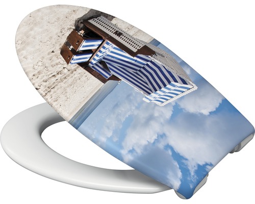 WC sedátko s motivem plážového koše