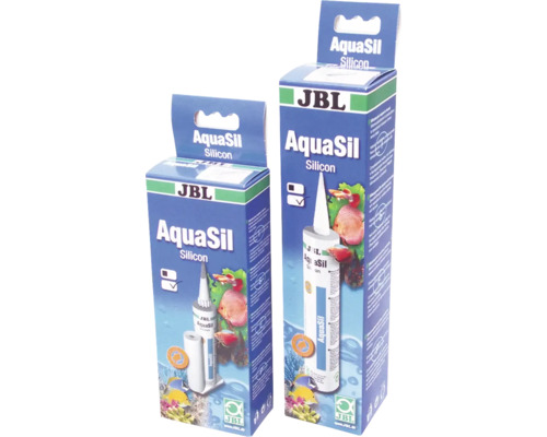 Transparentní silikon pro akvária JBL Silikon AquaSil 80 ml Dvě balení silikonu JBL AquaSil v kartonové krabici