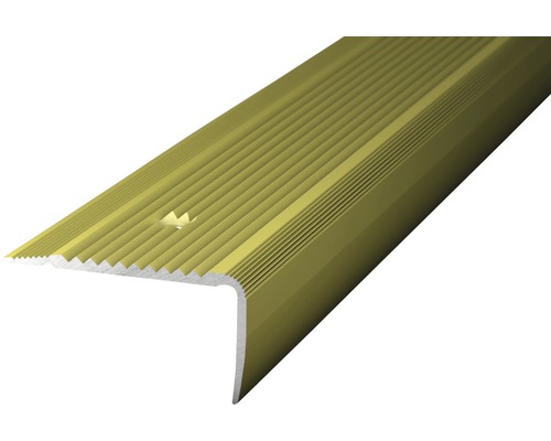ALU schodový profill NOVA sahara 1m 45x23mm šroubovací Hliníkový schodový profil s vroubkovaným povrchem