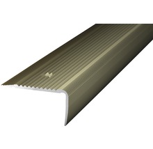 ALU schodový profill NOVA ocelovo matnýt 1m 45x23mm šroubovací-thumb-0