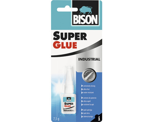 Vteřinové lepidlo BISON Super Glue Profi transparentní 7,5 g Bison Super lepidlo Industrial 7,5 g