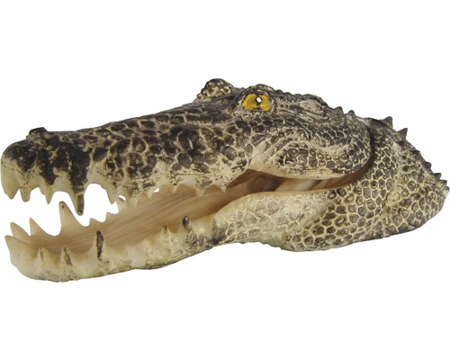 Akvarijní dekorace krokodýlí hlava se vzduchovou výpustí