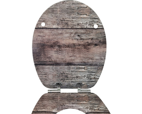 WC sedátko s dřevěným vzhledem