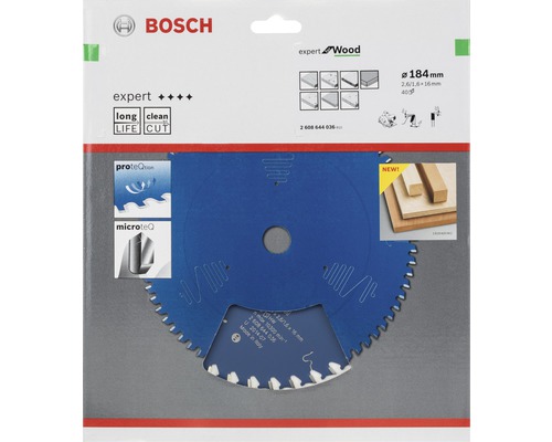 Pilový kotouč Bosch Expert Wood, průměr 184 milimetrů