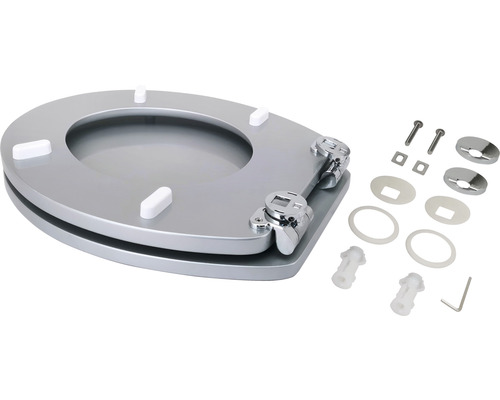 Dřevěné záchodové sedátko s upevňovacím materiálem