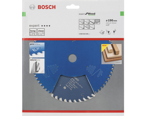Logo Bosch. Kotoučová pila Bosch Expert Wood, průměr 190 milimetrů