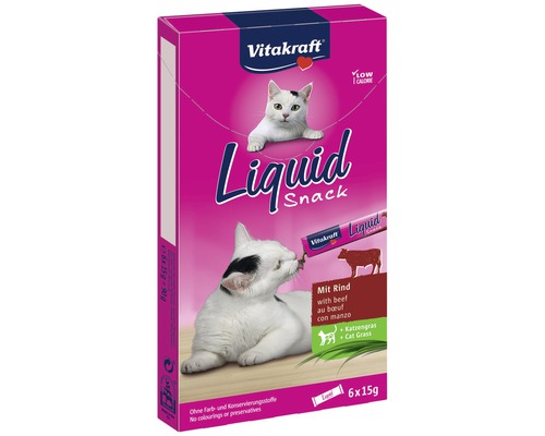 Vitakraft Liquid Snack hovězí pro kočky, 6 kusů