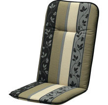 Podsedák na zahradní židli s proužkovaným vzorem a květinovým designem