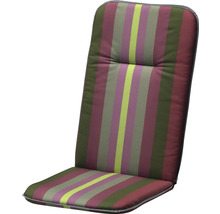 Podložka na zahradní židli s pruhovaným vzorem