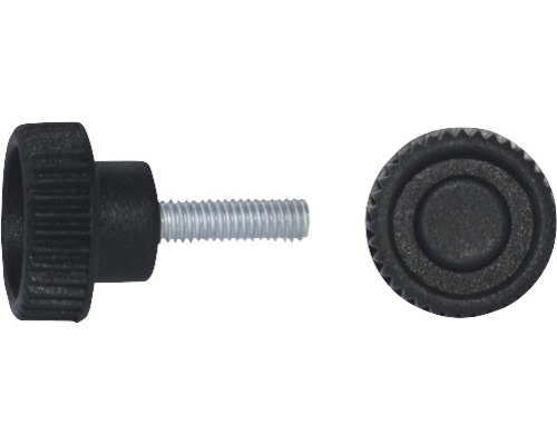Šroub s vroubkovitou hlavou Ø 32 mm M10x40 černý, 10 kusů
