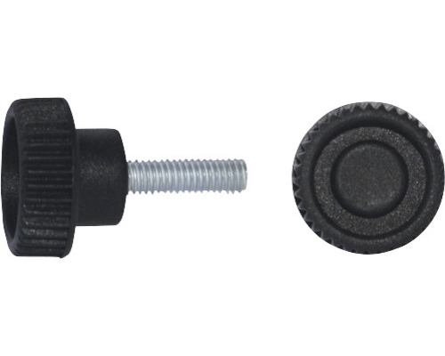 Šroub s vroubkovitou hlavou Ø 35 mm M10x55,5 černý, 20 kusů