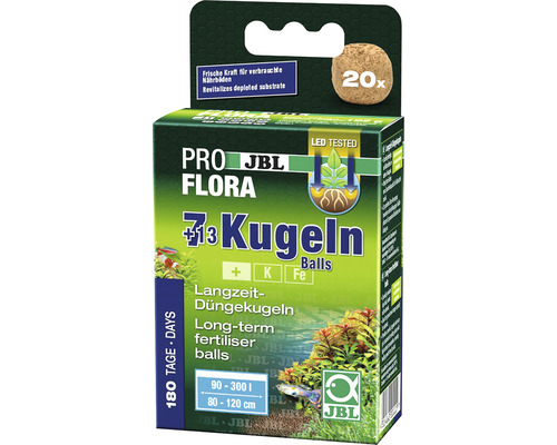 JBL ProFlora 7 plus 13 Kuliček, dlouhodobé hnojivo pro akvarijní rostliny