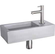 Umyvadlo z betonu s vodovodní baterií