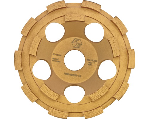 Brusný hrnec o průměru 125 milimetrů pro obrábění betonu