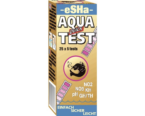 eSHa Aqua Quick Test pro akvária s 25 x 5 testy
